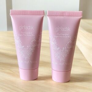 ⚫️ x2 Girlactik Fruit Superfood Sugar Face Scrub Bundle Deluxe Mini Size